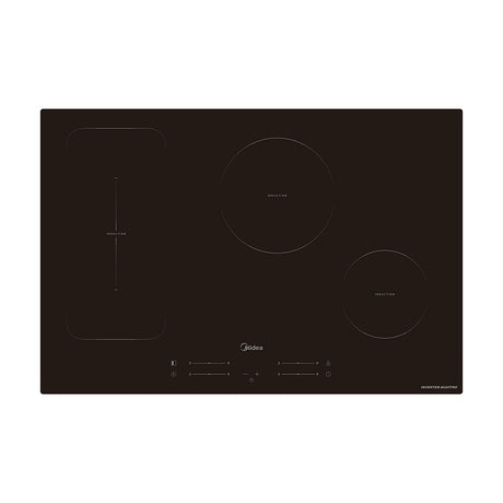 midea piano cottura a induzione midea mih740f98k0 4 fuochi 77x52 cm in vetro ean 6936718329727