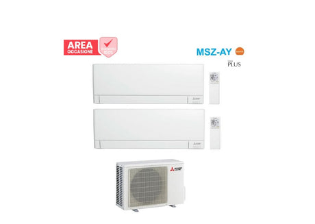 mitsubishi electric area occasioni 3138 condizionatore dual split mitsubishi electric msz ay 912 con mxz 2f53vf r 32 wi fi integrato