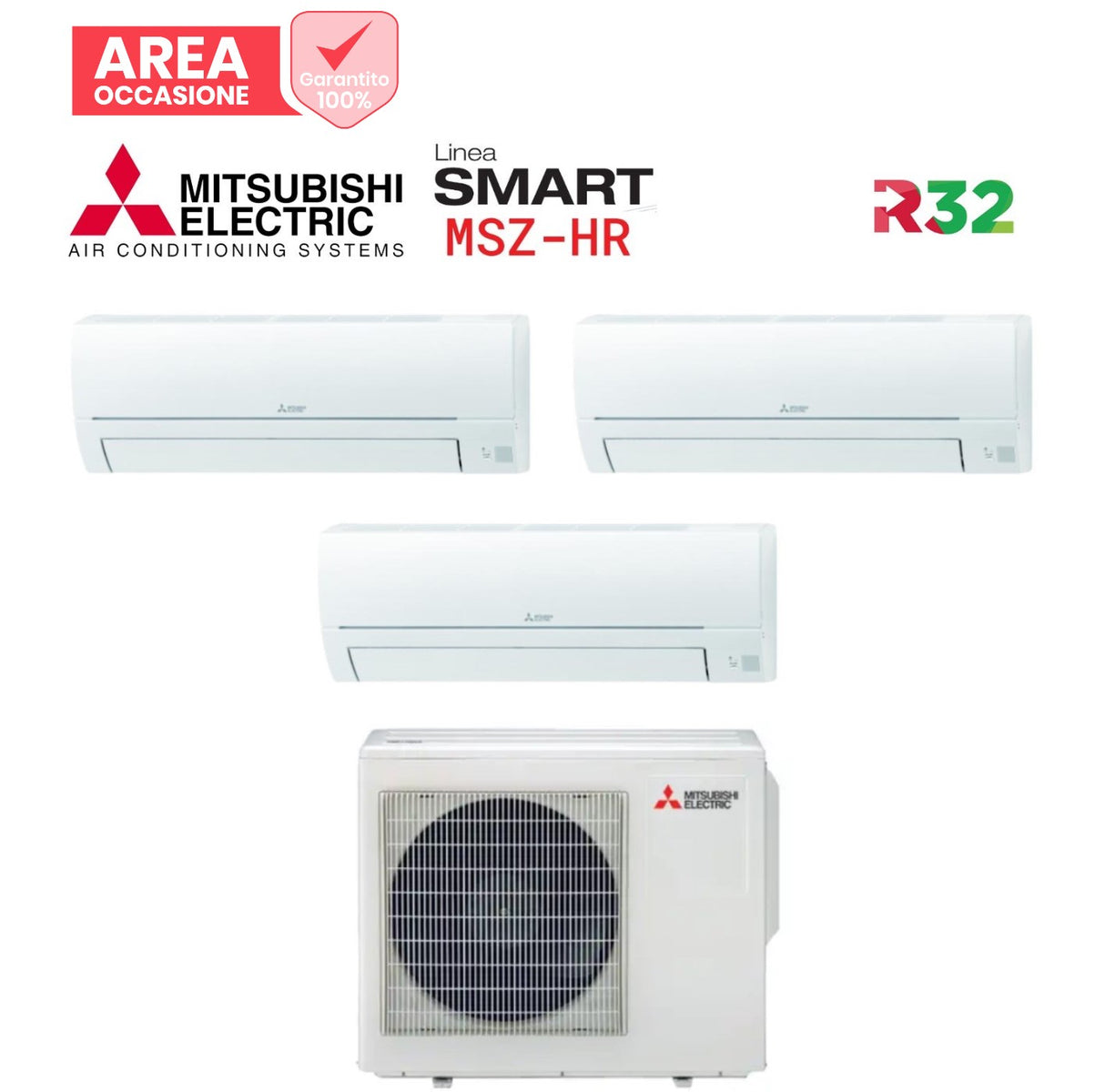 mitsubishi electric area occasioni climatizzatore condizionatore trial split mitsubishi electric serie smart msz hr 9000900012000 con mxz 3ha50vf wi fi optional 9912 novita gas r 33