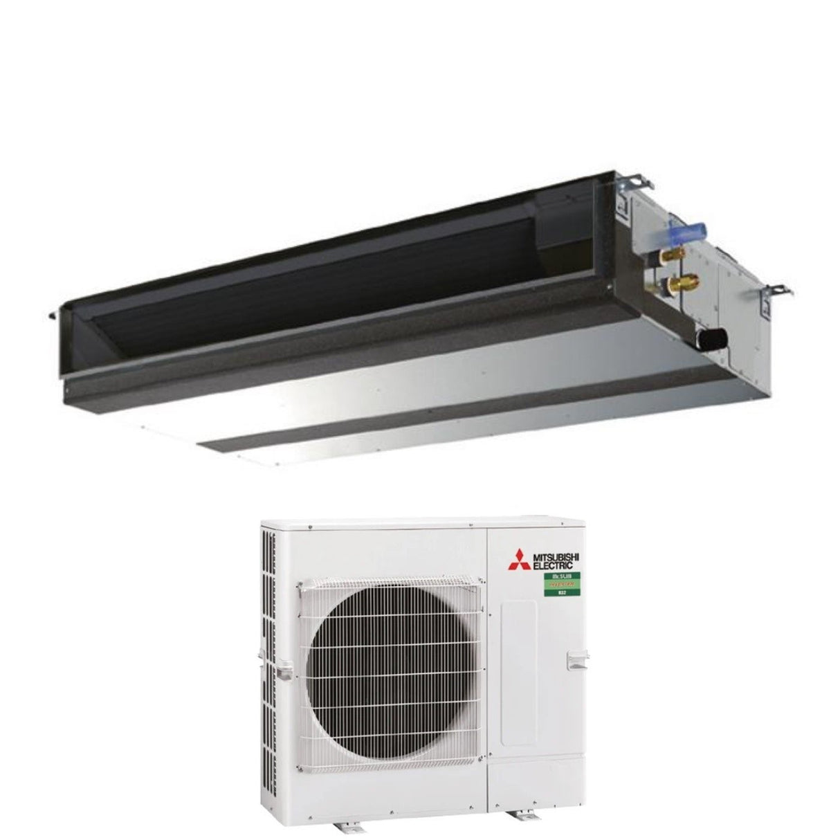 mitsubishi electric climatizzatore condizionatore mitsubishi electric canalizzato canalizzabile inverter media prevalenza 34000 btu pead sm100jal puz sm100vka monofase r 32 wi fi optional