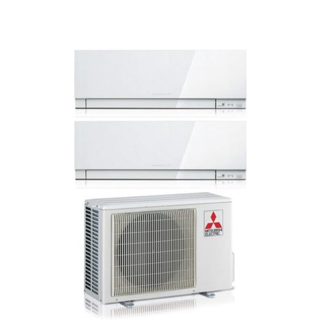 mitsubishi electric climatizzatore condizionatore mitsubishi electric dual split inverter serie kirigamine zen white msz ef 1818 con mxz 3f54vf r 32 wi fi integrato colore bianco 1800018000 ean 8059657018687