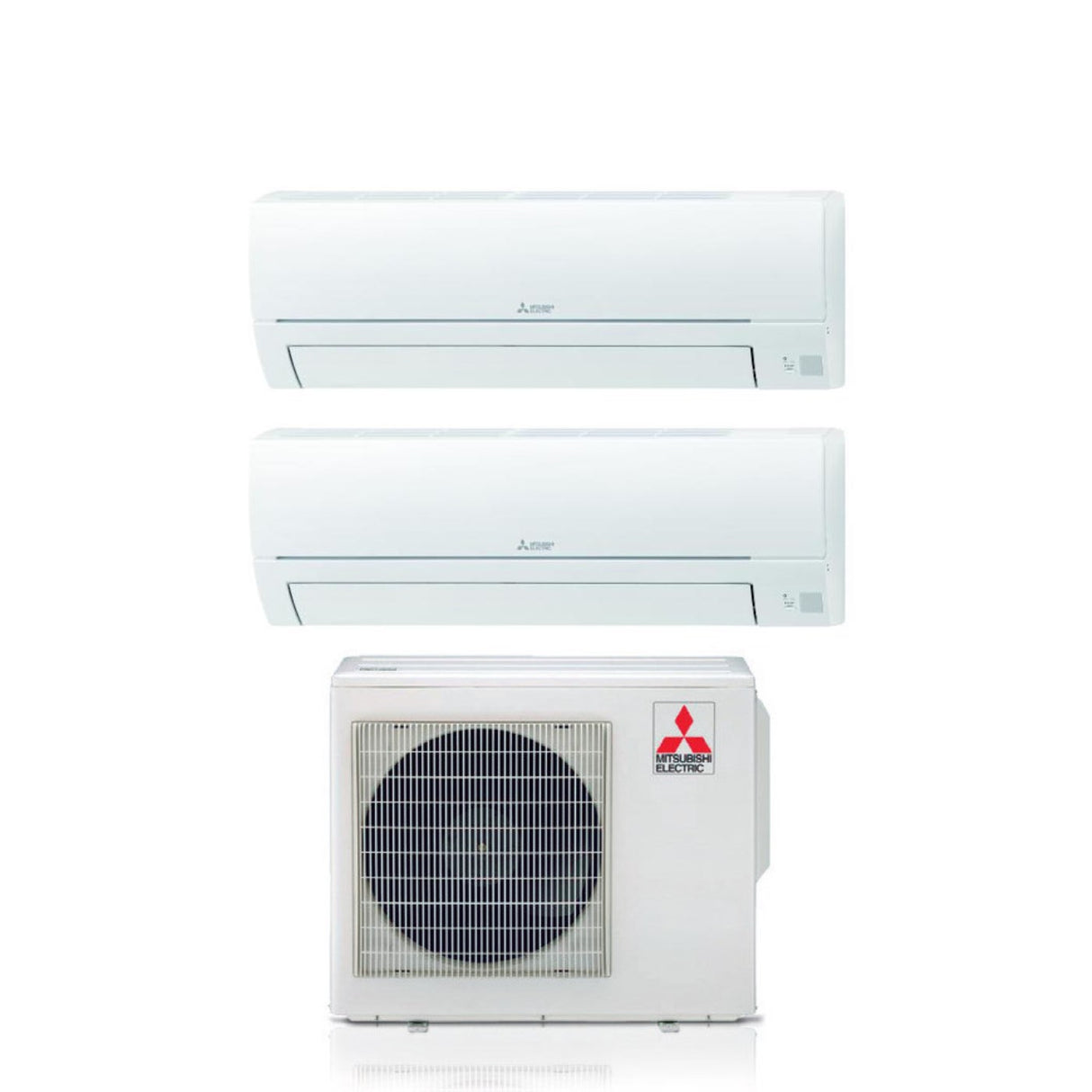 mitsubishi electric climatizzatore condizionatore mitsubishi electric dual split inverter serie smart msz hr 1215 con mxz 3ha50vf r 32 wi fi optional 1200015000 ean 8059657010544