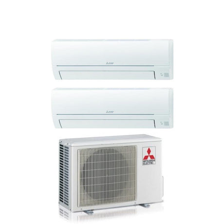 mitsubishi electric climatizzatore condizionatore mitsubishi electric dual split inverter serie smart msz hr 918 con mxz 2ha50vf r 32 wi fi optional 900018000 ean 8059657010568