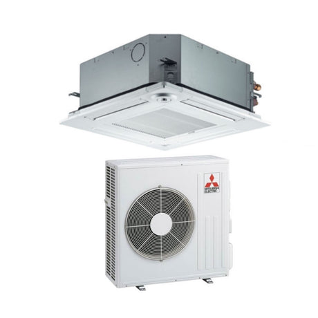 mitsubishi electric climatizzatore condizionatore mitsubishi electric inverter cassetta 21000 btu slz m60fa r 32 wi fi optional con telecomando e griglia incluso