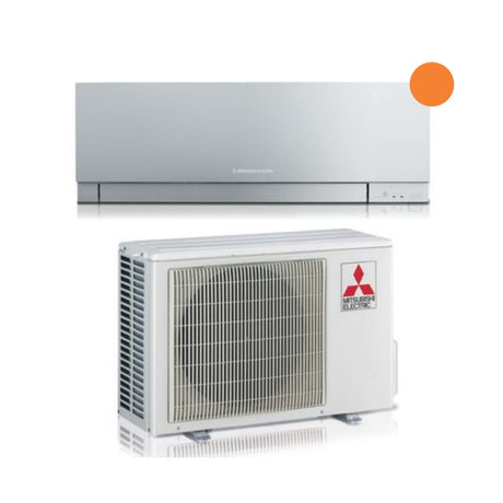 mitsubishi electric climatizzatore condizionatore mitsubishi electric inverter kirigamine zen r 32 silver 9000 btu msz ef25vgks argento wi fi integrato novita ean 8059657002204