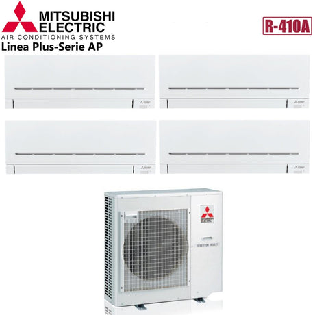 mitsubishi electric climatizzatore condizionatore mitsubishi electric quadri split inverter serie ap 991212 con mxz 4e72va r 410 wi fi optional 900090001200012000