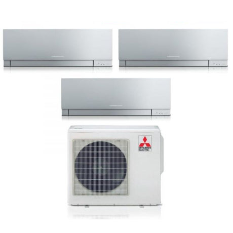 mitsubishi electric climatizzatore condizionatore mitsubishi electric trial split inverter serie kirigamine zen silver msz ef 71218 con mxz 3f68vf r 32 wi fi integrato colore argento 70001200018000
