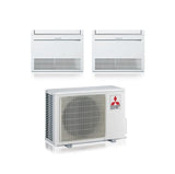 mitsubishi electric climatizzatore condizionatore mitsubishi pavimento mfz kt dual split inverter 9000 12000 btu con mxz 2f53vf gas r 32