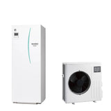 mitsubishi electric pompa di calore aria acqua mitsubishi electric split hydrotank reversibile erst20d vm2d accumulo 200 lt unita esterna ecodan e suz swm40va 56 kw r 32