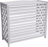 no brand copertura copri unita esterna condizionatore in legno bianco 103x52x90 per condizionatori dualtrial e 1800024000 btu