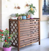 no brand copertura copri unita esterna condizionatore in legno wood 103x52x90 per condizionatori dualtrial e 1800024000 btu