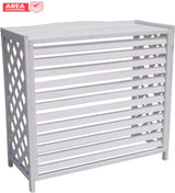 oneclima area occasione 5096 copertura copri unita esterna oneclima per condizionatore 9000 e 12000 btu in legno bianco 80x47x77