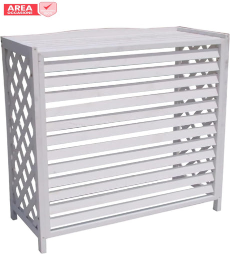 oneclima area occasione 5096 copertura copri unita esterna oneclima per condizionatore 9000 e 12000 btu in legno bianco 80x47x77