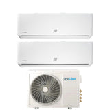 oneclima condizionatore dual split oneclima ultra 99 con mlt18x2y24 r 32 wi fi integrato pannello telato