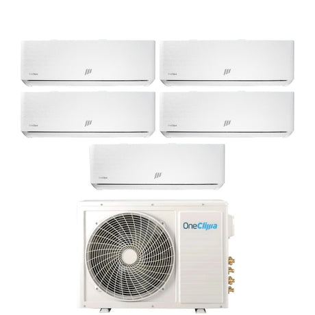 oneclima condizionatore penta split oneclima ultra 912121212 con mlt42x5y24 r 32 wi fi integrato pannello telato