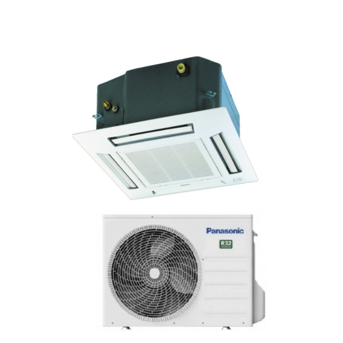 panasonic climatizzatore condizionatore inverter panasonic cassetta 4 vie gas r 32 18000 btu cs z50ub4eaw a wi fi optional