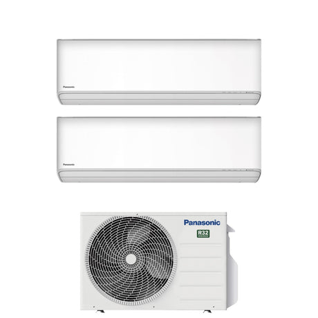 panasonic climatizzatore condizionatore panasonic dual split inverter serie etherea white 79 con cu 2z35tbe r 32 wi fi integrato colore bianco 70009000