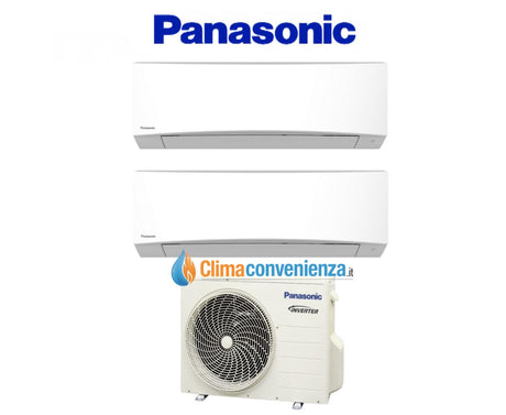 panasonic climatizzatore condizionatore panasonic dual split inverter serie tz 99 con cu 2re15sbe wi fi optional 90009000 r410a ean 8059657019097