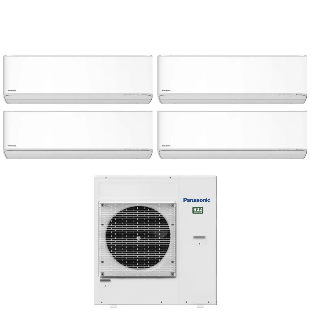 panasonic climatizzatore condizionatore panasonic quadri split inverter serie etherea white 99915 con cu 4z80tbe r 32 wi fi integrato 90009000900015000 bianco
