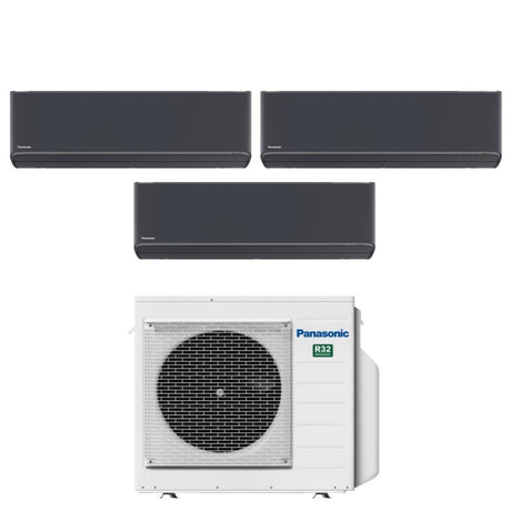 panasonic climatizzatore condizionatore panasonic trial split inverter serie etherea dark 779 con cu 3z52tbe r 32 wi fi integrato colore grigio grafite 700070009000