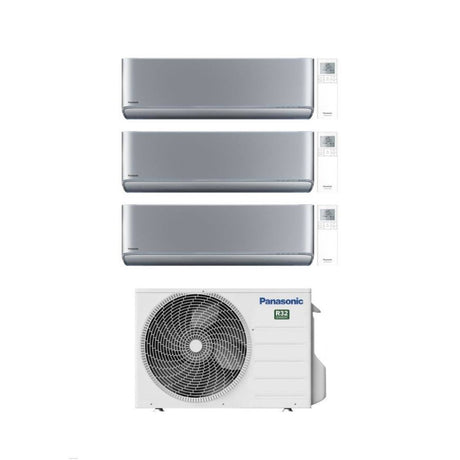 panasonic climatizzatore condizionatore panasonic trial split inverter serie etherea silver 7712 con cu 3z52tbe r 32 wi fi integrato colore argento 7000700012000