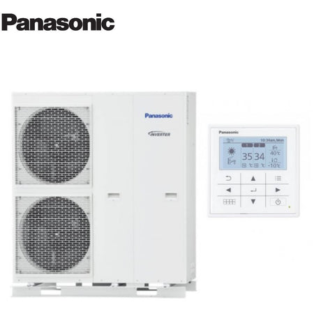 panasonic pompa di calore monoblocco panasonic aquarea 12 kw wh mxc12j9e8 trifase r 32 wi fi optional aa con comando incluso