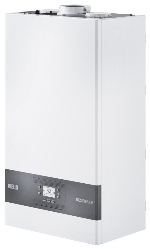 riello caldaia riello residence condens 35 kis a condensazione completa di kit fumi metano low nox classe a novita