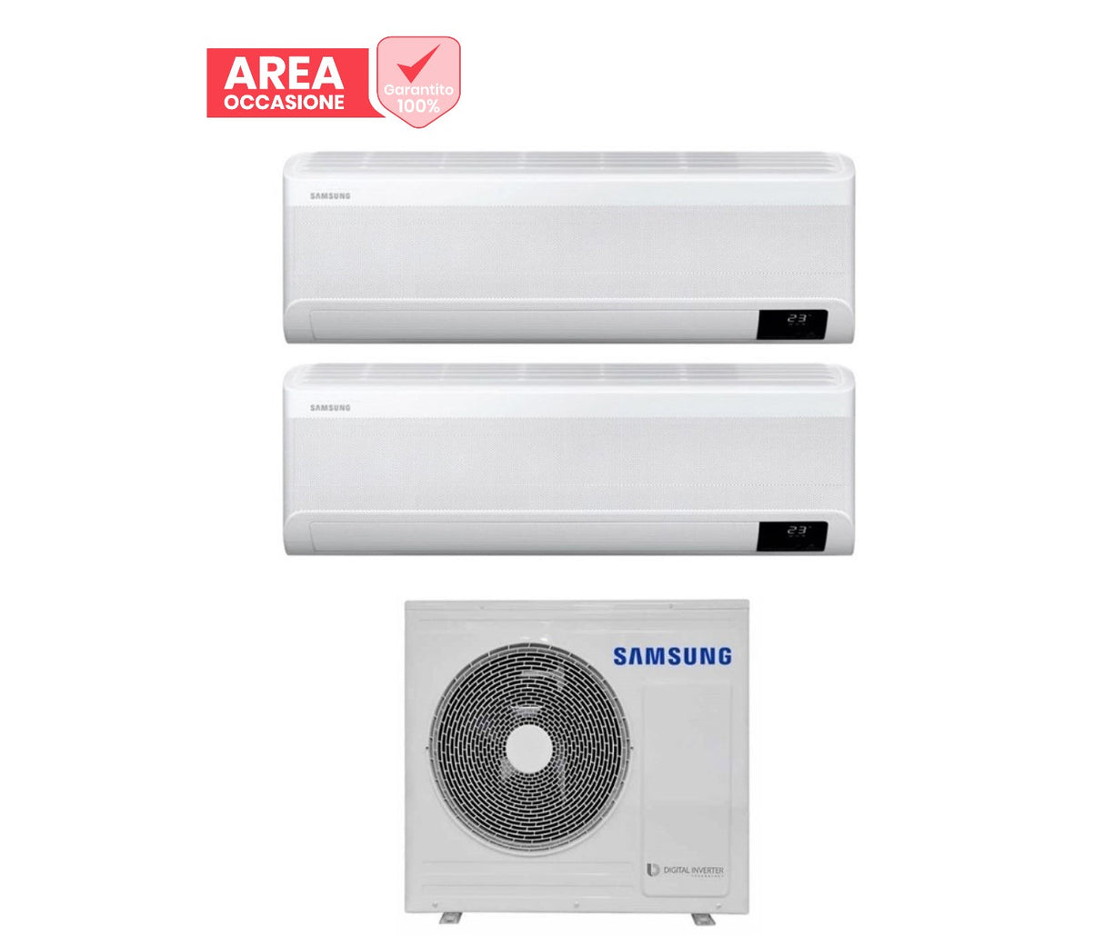 samsung area occasioni climatizzatore condizionatore samsung dual split inverter serie windfree avant 79 btu con aj050txj2kg r 32 wi fi integrato 70009000 novita