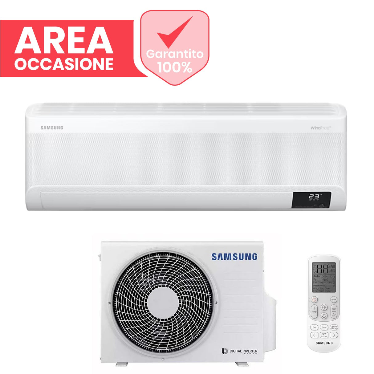 samsung area occasioni climatizzatore condizionatore samsung inverter serie windfree elite 12000 btu f ar12elt r 32 ar12cxcaawkneu wi fi integrato