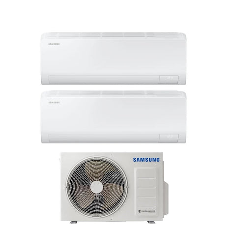 samsung climatizzatore condizionatore dual split inverter samsung serie cebu 70007000 btu con aj050txj2kgeu a wi fi 77 novita ean 8059657010094