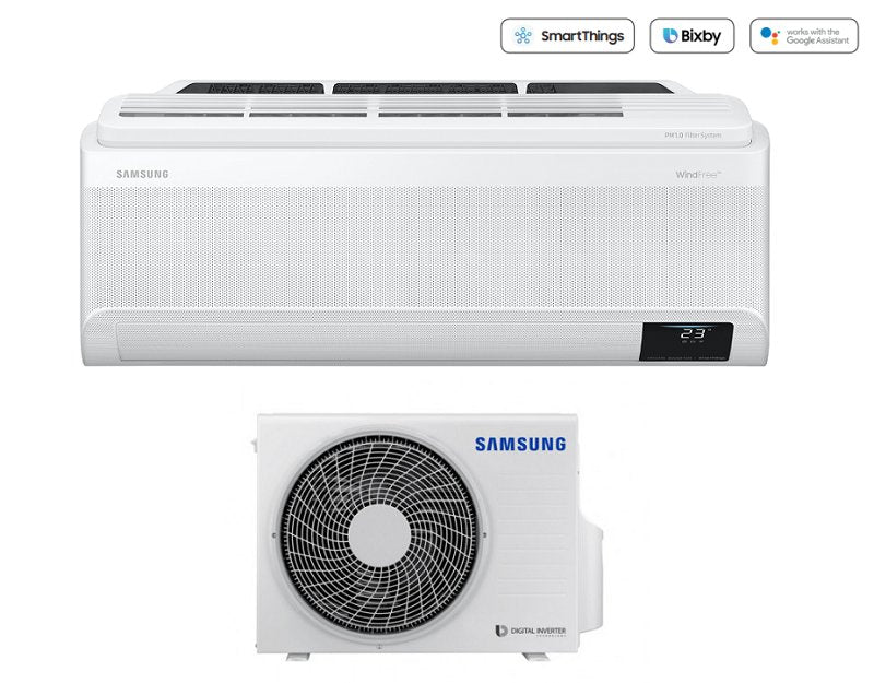 samsung climatizzatore condizionatore inverter samsung windfree pure 1.0 9000 btu a ar09axkaawkneu wi fi integrato controllo vocale r 32