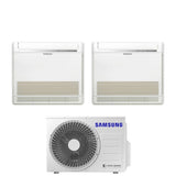 samsung climatizzatore condizionatore samsung dual split inverter console 912 con aj050txj2kgeu r 32 900012000 con telecomando incluso novita