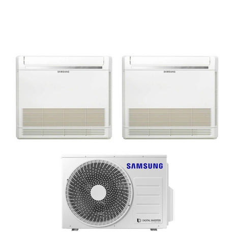 samsung climatizzatore condizionatore samsung dual split inverter console 912 con aj050txj2kgeu r 32 900012000 con telecomando incluso novita