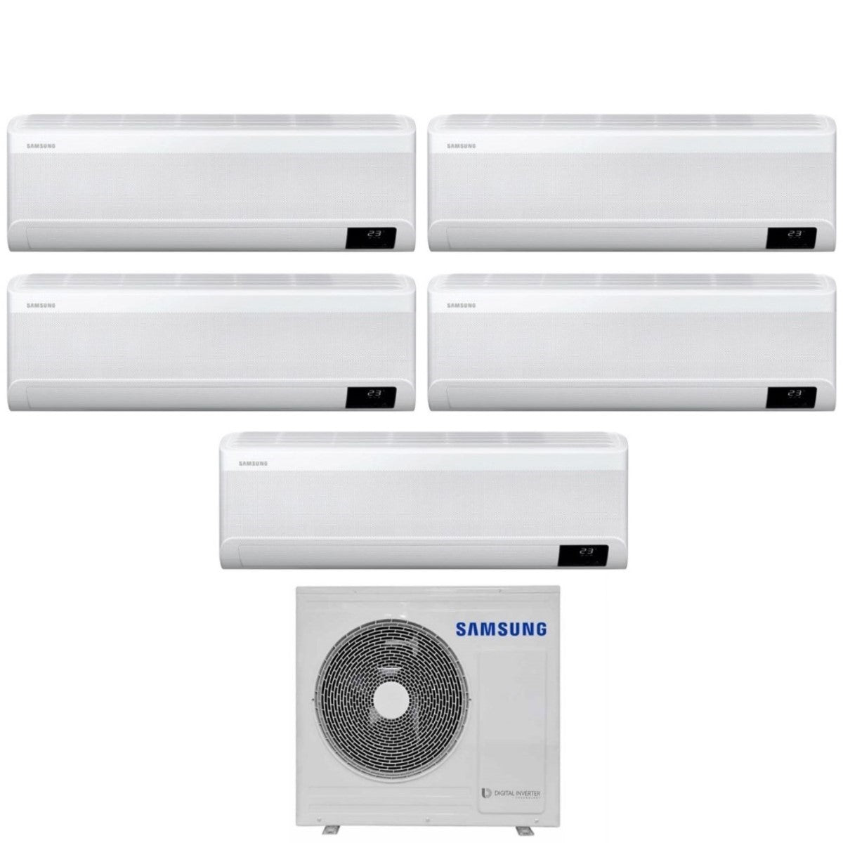 samsung climatizzatore condizionatore samsung penta split inverter serie cebu 777918 con aj100txj5kg r 32 wi fi integrato 700070007000900018000 novita