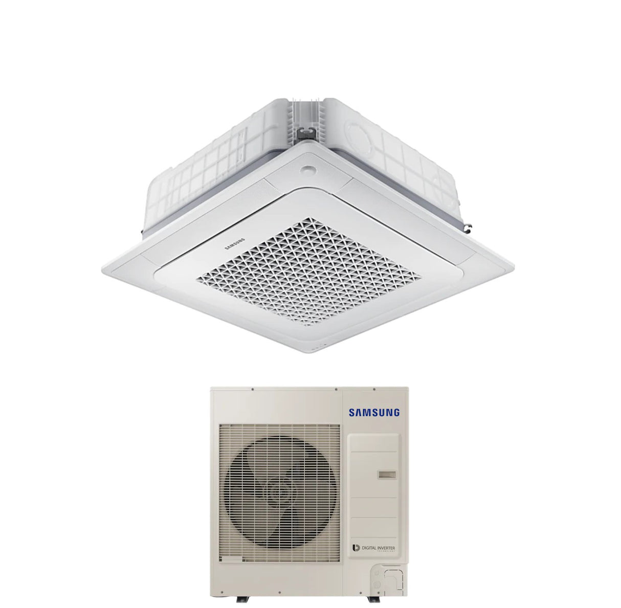 samsung condizionatore a cassetta 4 vie samsung windfree 36000 btu ac100rn4dkg trifase r 32 wi fi optional con pannello ean 8059657088116
