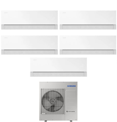samsung condizionatore penta split samsung windfree premiere white 79121218 con aj100txj5kg r 32 wi fi integrato