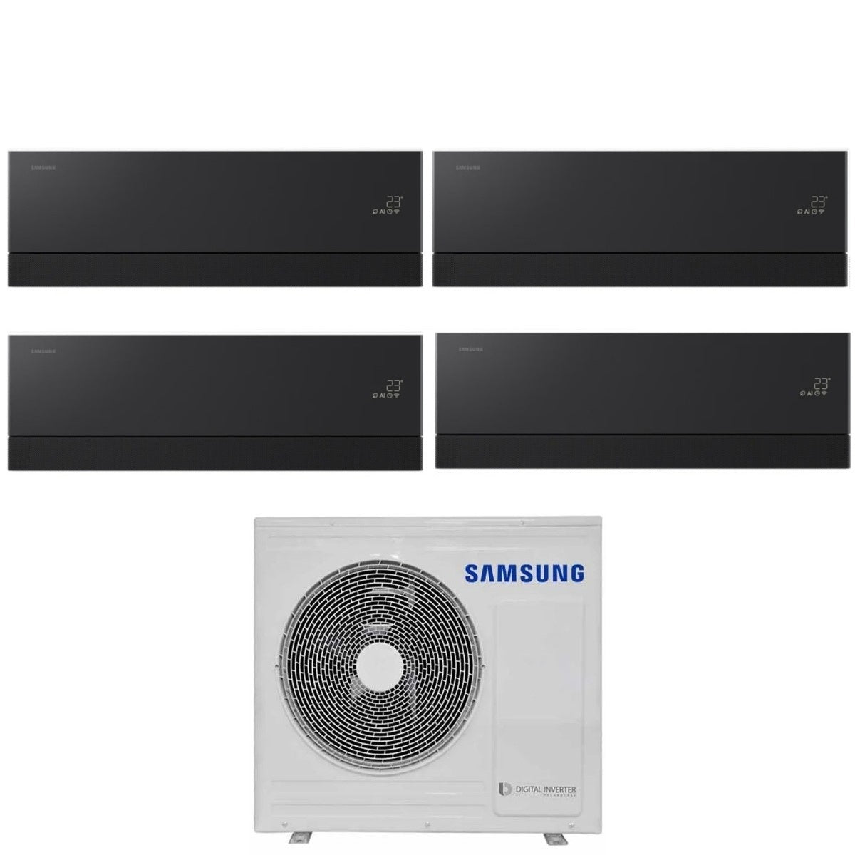 samsung condizionatore quadri split samsung premiere black 7779 con aj080txj4kg r 32 wi fi integrato