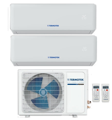 termotek climatizzatore condizionatore termotek dual split inverter airplus c 900012000 btu con 2c r 32 wi fi optional a 912
