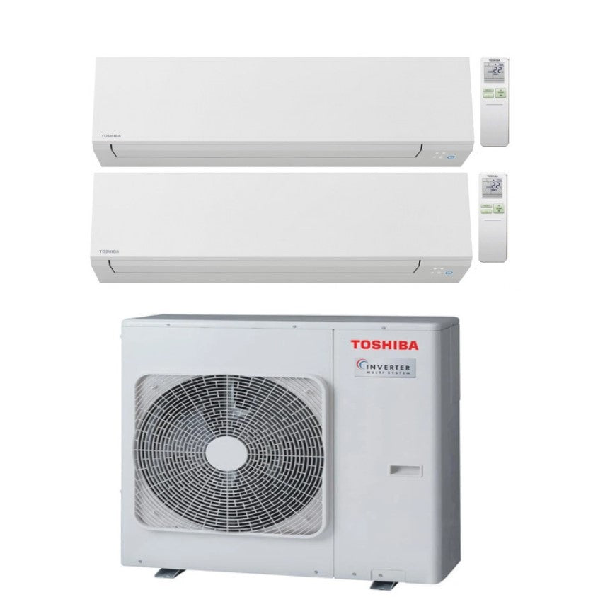 toshiba climatizzatore condizionatore toshiba dual split inverter serie shorai edge 1000010000 90009000 con ras 4m27u2avg e wi fi integrato bianco 1010 99