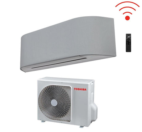 toshiba climatizzatore condizionatore toshiba inverter serie haori 10000 9000 btu r 32 ras b10n4kvrg e wi fi integrato a grigio chiarogrigio scuro novita grigio chiaro grigio chiaro ean 8059657009715