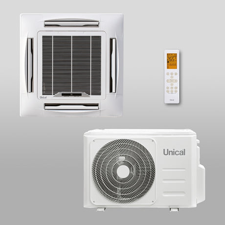 unical climatizzatore condizionatore unical cassetta 4 vie r 32 18000 btu cs11 18h gas r 32 wi fi optional aa ean 8059657083425