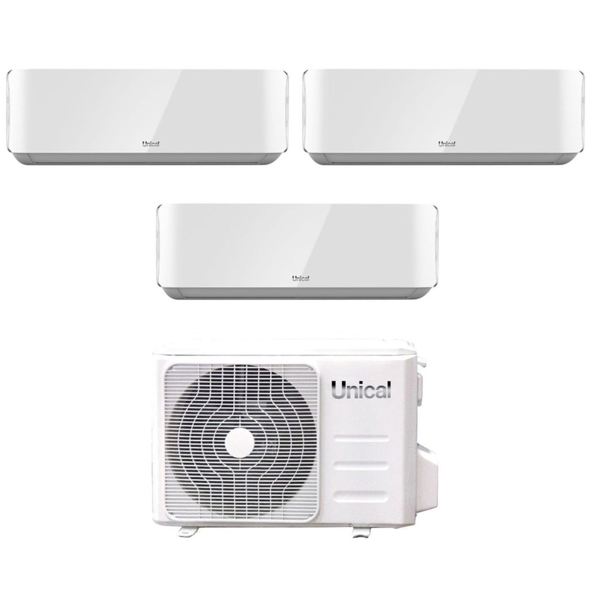 unical climatizzatore condizionatore unical trial split inverter serie air cristal 101013 con xmx3 21he r 32 wi fi optional 100001000013000