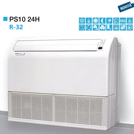unical condizionatura climatizzatore unical soffittopavimento 24000 btu ps10 24h classe aa gas r 32 novita
