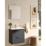 vitra mobile bagno sospeso vitra con lavabo colore antracite 80 cm