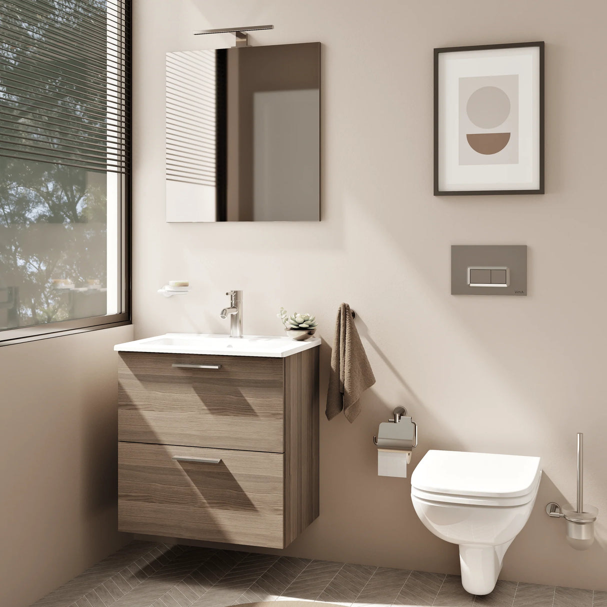vitra mobile bagno sospeso vitra con lavabo colore cordoba 80 cm