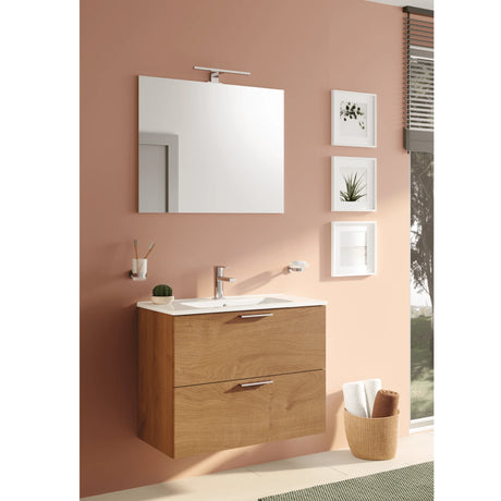 vitra mobile bagno sospeso vitra con lavabo colore golden oak 60 cm