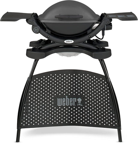 weber barbecue elettrico weber pulse q 1400 con supporto