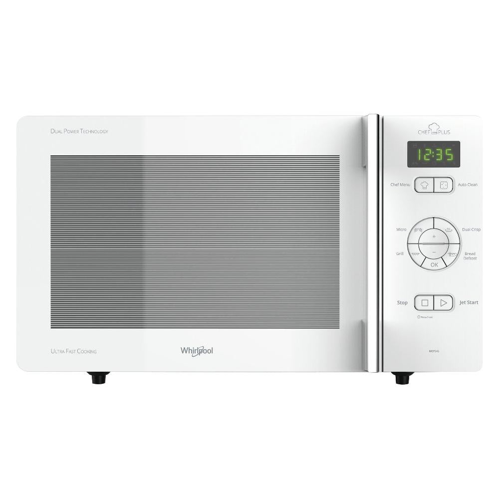 whirlpool forno a microonde whirlpool chef plus mcp 345 wh 25 litri a301l52p425 con grill bianco ean 8003437860706