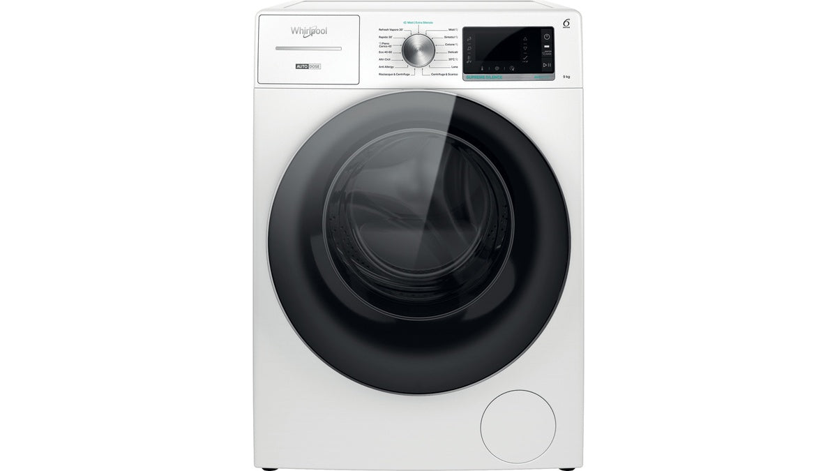whirlpool lavatrice a carico frontale whirlpool w8 w946wr it 9 kg classe a 1400 giri a845xl599xp643 tecnologia 6 senso igiene vapore ean 8003437618550