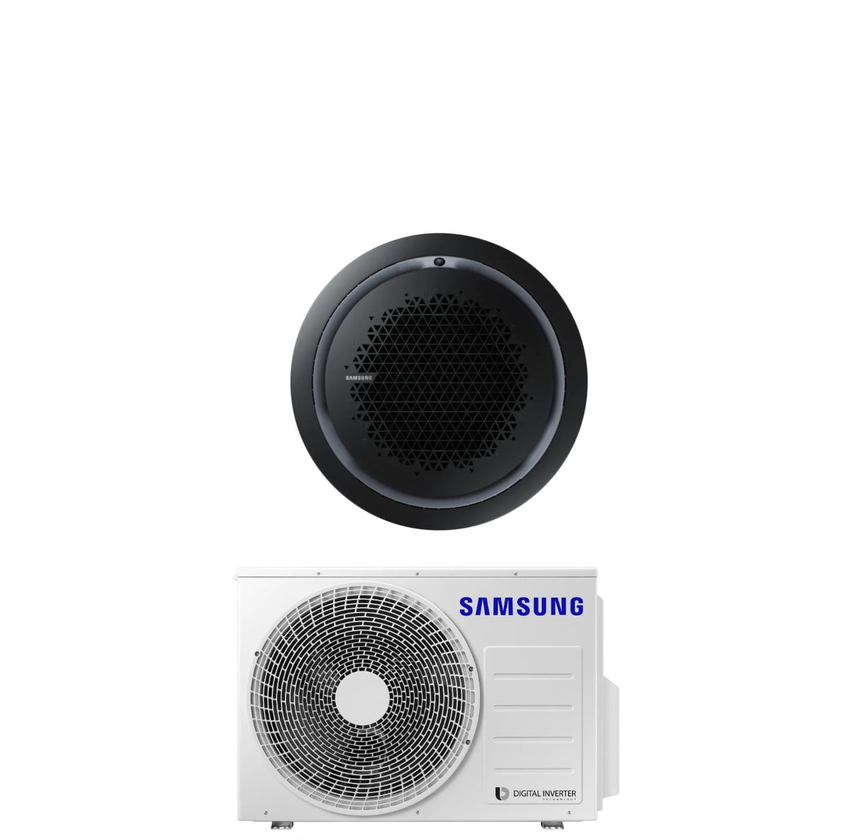 samsung climatizzatore condizionatore samsung inverter cassetta 360 24000 btu ac071rn4pkgeu r 32 wi fi optional classe aa con comando wireless incluso vari pannelli disponibili pannello circolare bianco pc4nunman
